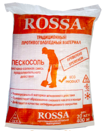 Антигололедный реагент Rossa Пескосоль (-30.C)